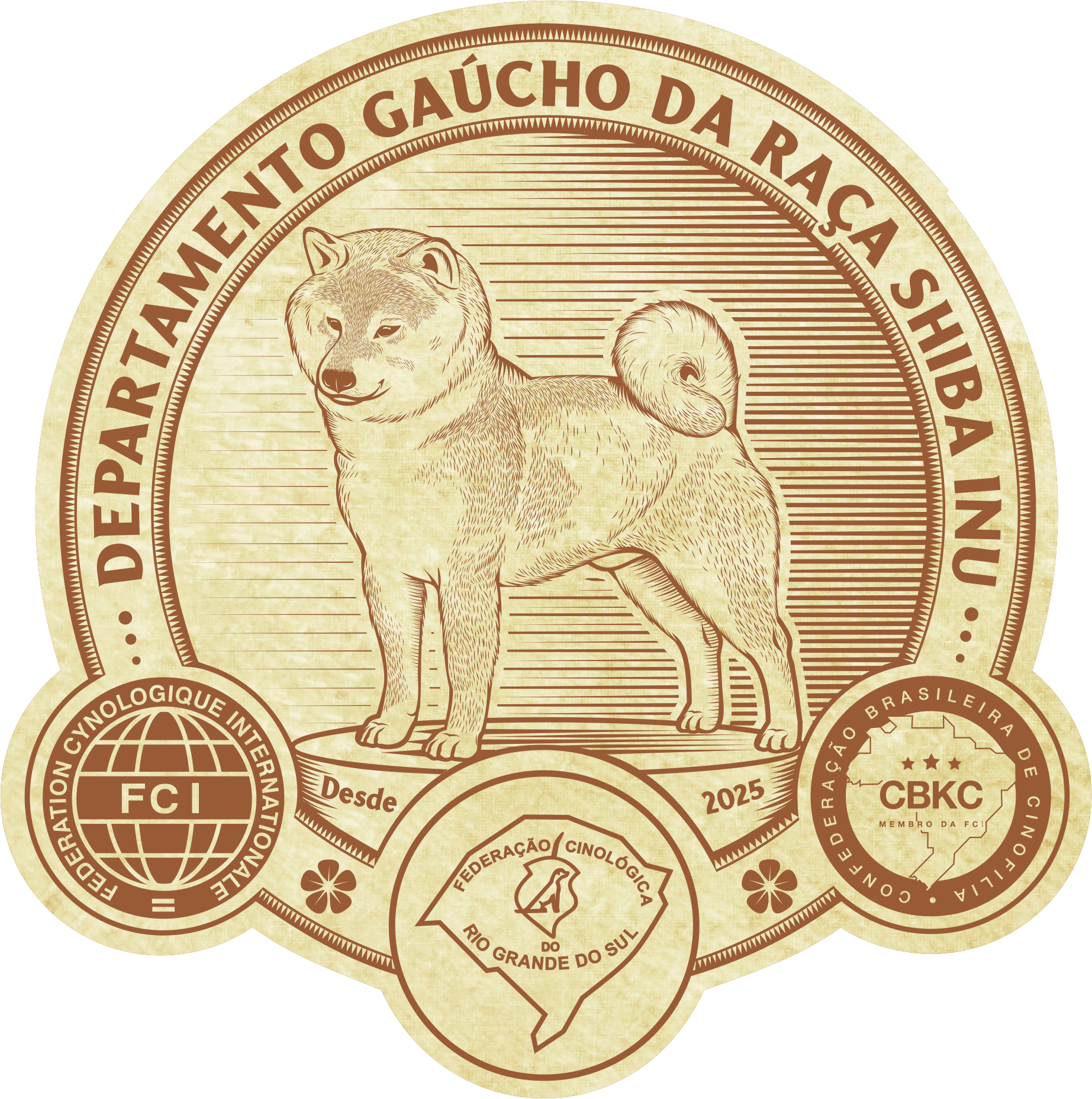 Logotipo do Departamento Shiba Inu RS